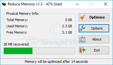 Reduce Memory Captură de ecran 2