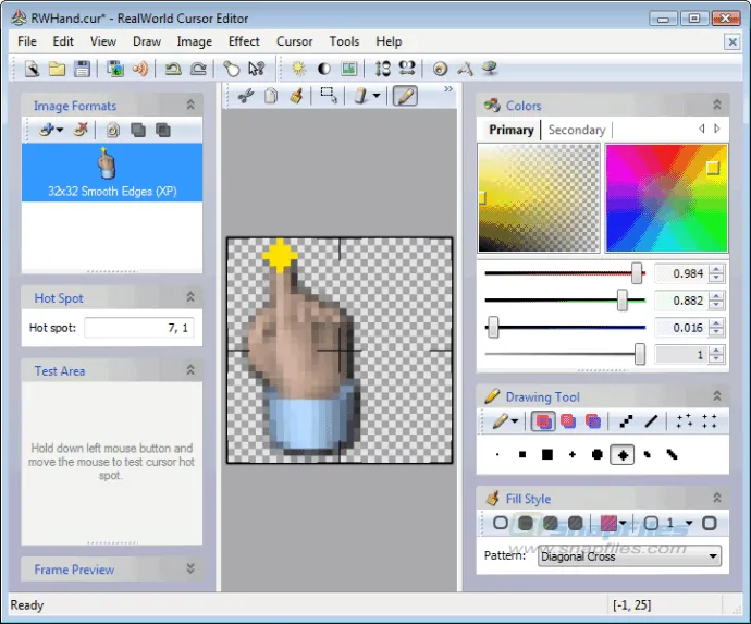 RealWorld Cursor Editor Captură de ecran 1