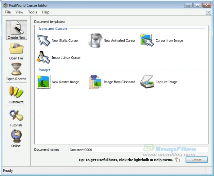 RealWorld Cursor Editor Captură de ecran 2