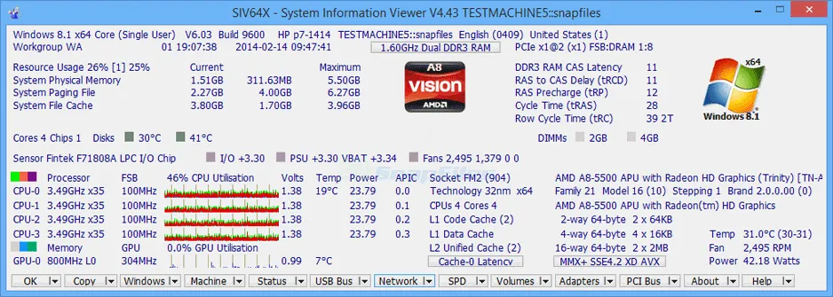 SIV System Information Viewer Captură de ecran 1