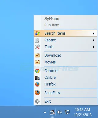 SyMenu Captură de ecran 1
