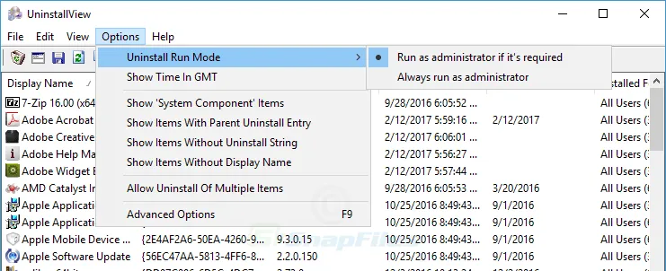 UninstallView Captură de ecran 2