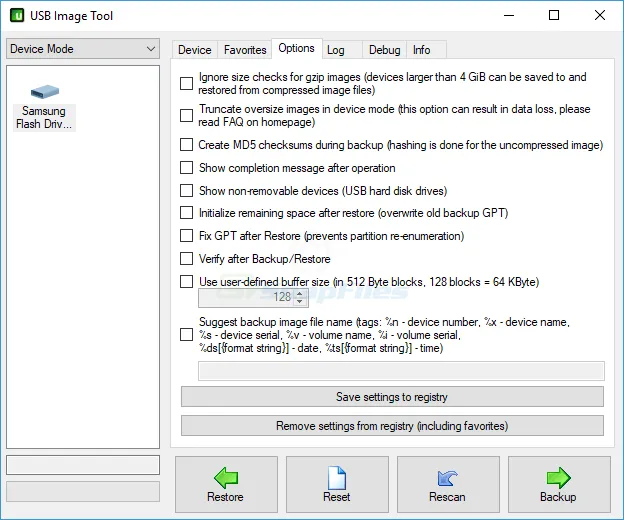 USB Image Tool Captură de ecran 2