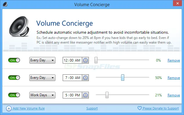 Volume Concierge Captură de ecran 1