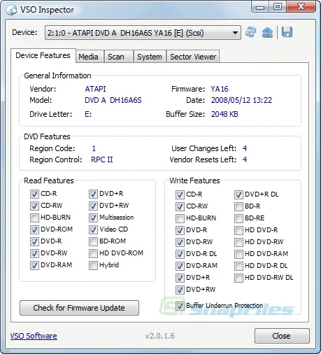 VSO Inspector Captură de ecran 1