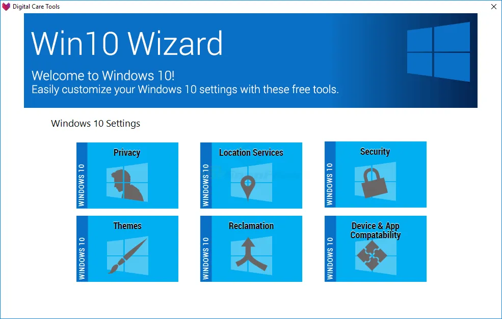 Win10 Wizard Captură de ecran 1