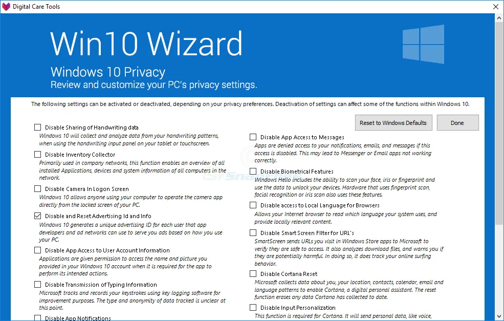 Win10 Wizard Captură de ecran 2