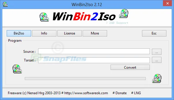 WinBin2Iso Captură de ecran 1