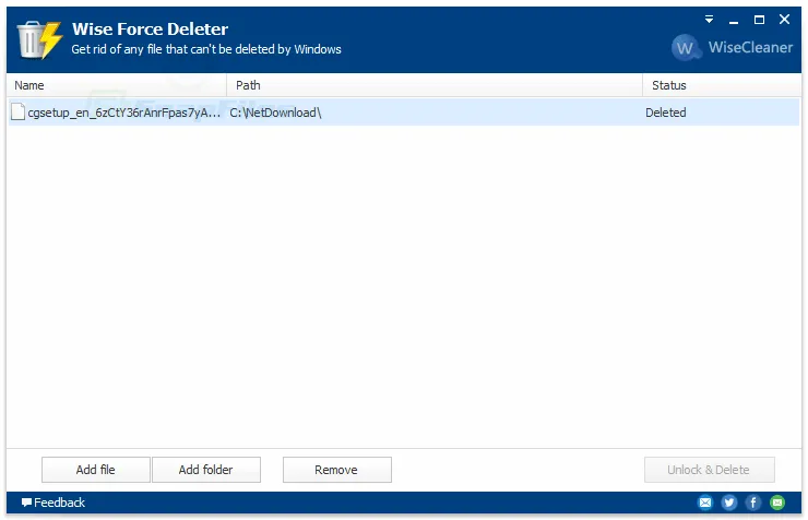 Wise Force Deleter Captură de ecran 2