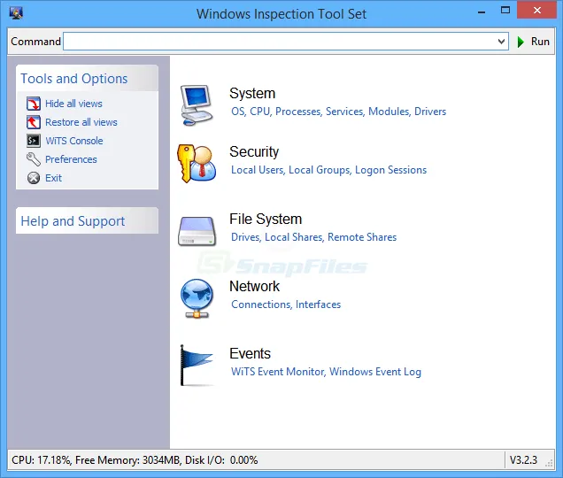 Windows Inspection Tool Set Captură de ecran 1