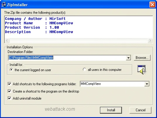 ZipInstaller Captură de ecran 1